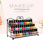 3tier Metal Nail Polish Display Wall Mounted Rack Organizer Up To 60 Bottles Usa