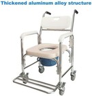 Medical Commode Shower Commode Wheelchair Bedside Toilet And  Rolling Chair Us