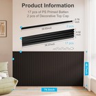 Beaded Polystyrene Wainscoting Panels 79 3x40 7 In Black 22 38 Sq Ft
