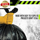 55 Gallon Trash Bags Heavy Duty -  huge  - 2 0 Mil Thick  equiv  - 38  X 58 