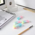 8 Pcs Pencil Erasers Set  Colored Cube Erasers Cute Gradient Erasers Standard Pe
