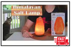 Himalayan Salt Lamp 10 In  Tall With Dimmer Switch - Night Light Table Lamp