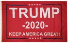 3x5 Trump 2020 Keep America Great Flag  Red Woven Poly Nylon Double Sided 3 x5  