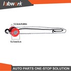 Labwork 2200lbs 1 Ton 8ft 2 4m Lift Manual Hoist G80 Chain W  2 Heavy Duty Hooks