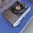      Vintage Zenith Stereo System Is-4180     Turntable   Am fm   8-track     Working