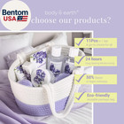 Spa Gift Baskets For Women -  11pcs Lavender Gift Sets With Bubble Bath  Shower