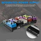 Strich Guitar Pedal Board Built-in Power Supply 15x7 8  Aluminum With Cables Bag
