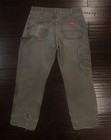 Vintage Heavily Distressed Dickies 1939 Rms Carpenter Green Jeans 