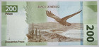Unc 2024 Mexico 200 Pesos Banknote - 100th Anniversary - Tbb    725a