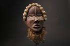 African Mask Wood Carving Tribal Mask Vintage Dan Kran Mask Wood-9872
