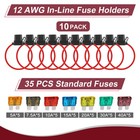 10 Pack Inline Fuse Holder 12v  Professional 12 Awg Waterproof Fuse Holder Wi   