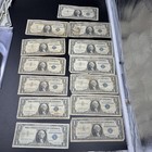 Lot Of 13  1 One Dollar 1957 Blue Seal Silver Certificate Notes Very Circ  170