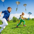 Army Camo Parachute Toys 6pcs Kids Outdoor Throwing Games Action Figures