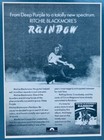 Rainbow Ritchie Blackmore 1975 Original Poster Advert Deep Purple