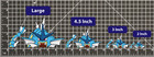 Gyarados Pokemon Sticker Decal -peeker Peeking- 4 Different Sizes