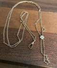 Victorian Gold Filled 48    Pocket Watch Opal Slide Chain Necklace L s co Gf