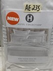 Hotel Collection Chain Link Embroidery Euro Sham White   White Set Of 2 New