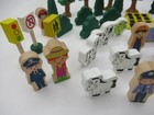 Lot Of Wooden plastic Signs  People  Trees  Animals Thomas   Friend  Brio