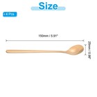 Long Handle Iced Tea Spoon  4 Pcs 6  Stainless Steel Long Spoons  Rose Gold