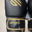 Sanabul Essential Gel Boxing Gloves 12 Oz Black Gold Training Mma Muay Thai