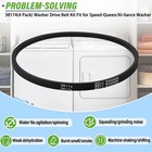 4-pack 38174 27001006 Washer Agitate Belt For Speed Queen Whirlpool Amana Us