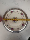 Vintage Lenox Rose Wallace Sterling Silver Rim Dinner Plate 11 5 Inches