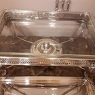 Beautiful Ornate Sheffield Silver Plated Chafing Dish Made In Italy