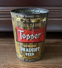 Vintage Topper Draught Beer 1-gallon Party Barrel Metal Can