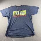 Vintage Mitch Smith Shirt Men   s Xl Blue Racing Auto Service Jasper Engines