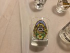 18 Vintage Shot Glasses Cities States Souvenir Collection
