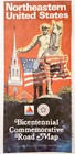 1976 Citgo Road Map Bicentennial Eastern Us American Revolution Vintage 7 Dwf10