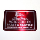 Indian Motorcycles Parts   Service Red Silver Metal Sign 4    X 6   