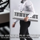 Glarry Foldable 88 Key Full Size Semi-weighted Keyboards Digital Home Piano
