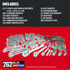 262-piece Mechanic Tool Set With 3-drawer Versastack Box  Sae And Metric Socket
