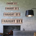Haight Vintage Street Sign Metal Plastic San Francisco Ashbury Road Sf