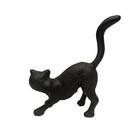 Cast Iron Cat Door Stop Stopper Outdoor Yard Art Patio Garden Statue Home Decor