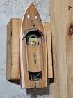 Vintage Motorized Electric 12  Wood Aristocraft Style Boat Japan Untested 