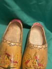 Vintage Authentic Dutch Holland Wooden Clogs Shoes 12 5    Handpainted