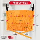 Trash Can Caddy Bag 12 Pocket Organizer For 32-55 Gallon Bins  Janitorial   M   