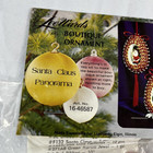 Leewards Santa Panorama Boutique Sequin Bead Christmas Ornament Kit Vintage
