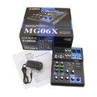Mg06x 6-channel Desktop Mixing Console W  Effects Phantom Power Yamaha Us