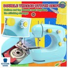 Electric Mini Sewing Machine For Beginners With Sewing Kit Foot Pedal Dual Speed