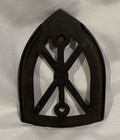 Antique Cast Iron Trivet Early 1900   s Flat Sad Iron Holder