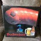 Vintage Budweiser Beer Lighted Sign St  Louis Steamers Mls Soccer Working