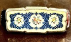 Vtg Japan Lipstick Holder Case Compact Floral Lucite Mirror Purse Accessory
