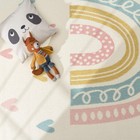 Kids Rug Nino With Rainbow And Hearts For Nursery In Cream