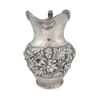 Antique Stieff Rose Repousse Sterling Silver Water Pitcher - Mono  g  807 5 Gr