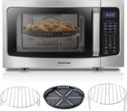 4-in-1 Countertop Microwave Oven Smart Sensor Convection Air Fryer Combo 1000w