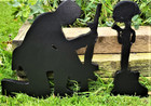  new  Handmade Wood Lawn Shadow Silhouette - Fallen Soldier Memorial-16  