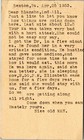 Us Postal Card 1c Jefferson  Benton Pennsylvania Postmark 1933